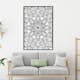 Poster Artgeist Affisch Monochrome Mandala