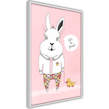 Poster Artgeist Affisch Rabbit's Friend