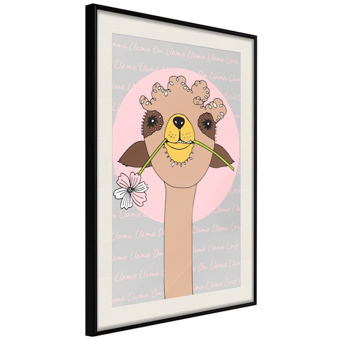 Poster Artgeist Affisch Happy Llama