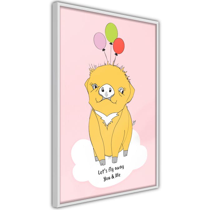 Poster Artgeist Affisch Soaring Pig