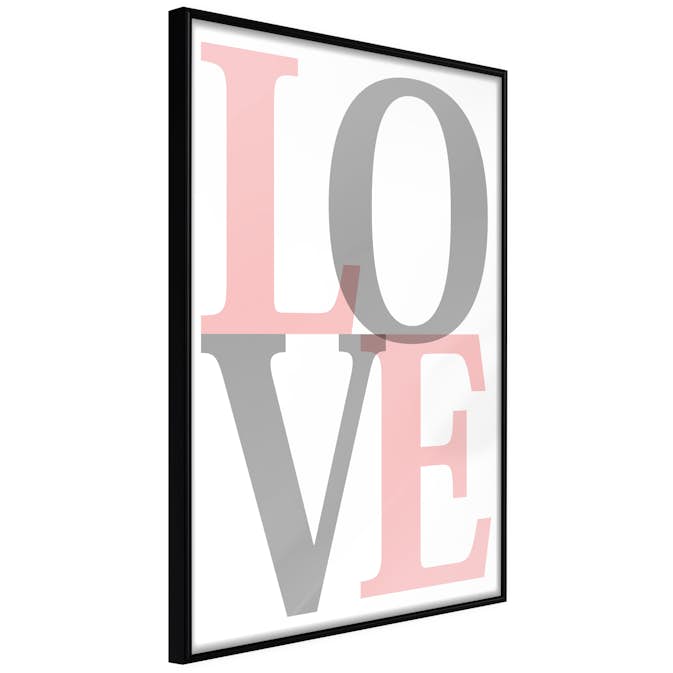 Poster Artgeist Affisch Grey Love