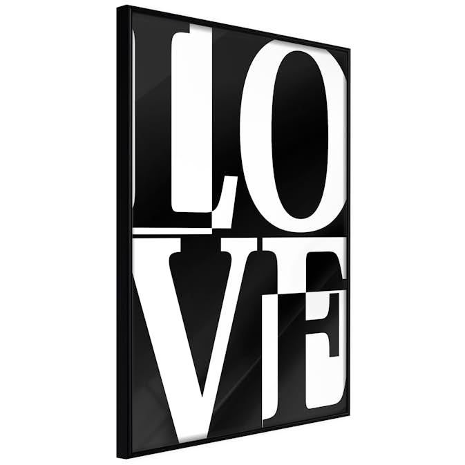 Poster Artgeist Affisch Black and White Love
