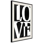 Poster Artgeist Affisch Black and White Love