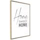 Poster Artgeist Affisch Black and White Home Sweet Home