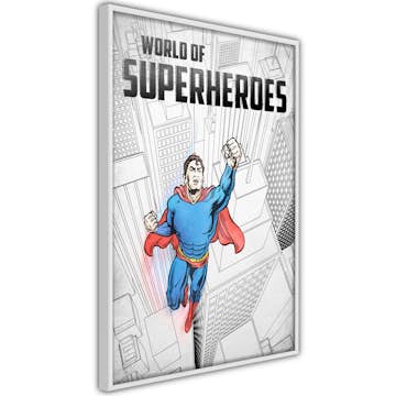 Poster Artgeist Affisch World of Superheroes