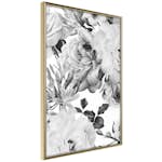 Poster Artgeist Affisch Monochrome Flowers