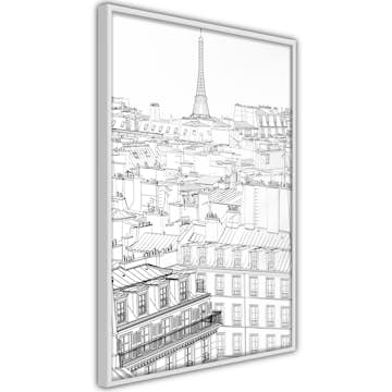 Poster Artgeist Affisch Sketch of Paris