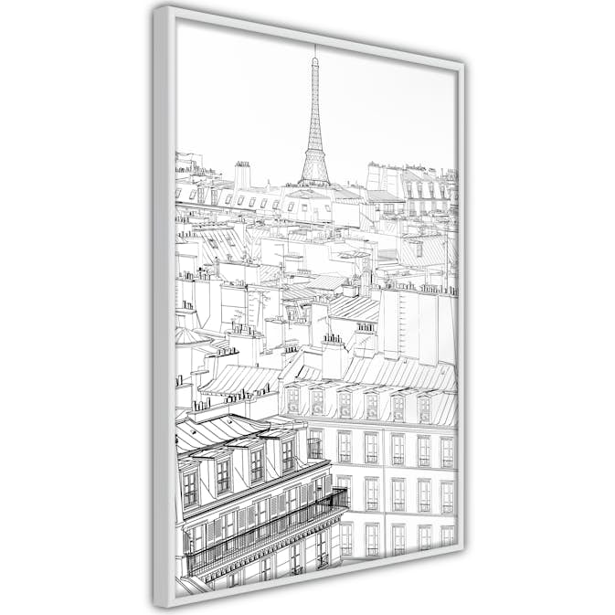 Poster Artgeist Affisch Sketch of Paris