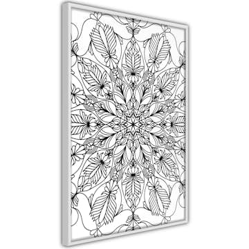 Poster Artgeist Affisch Black Mandala