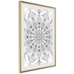 Poster Artgeist Affisch Black Mandala