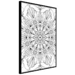 Poster Artgeist Affisch Black Mandala