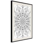 Poster Artgeist Affisch Black Mandala