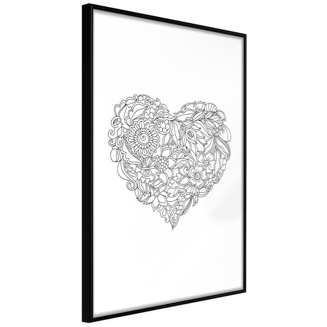 Poster Artgeist Affisch Ethnic Heart