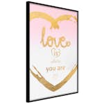 Poster Artgeist Affisch Love Is Where You Are