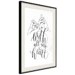 Poster Artgeist Affisch With All My Heart