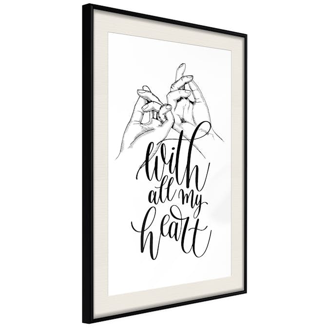 Poster Artgeist Affisch With All My Heart