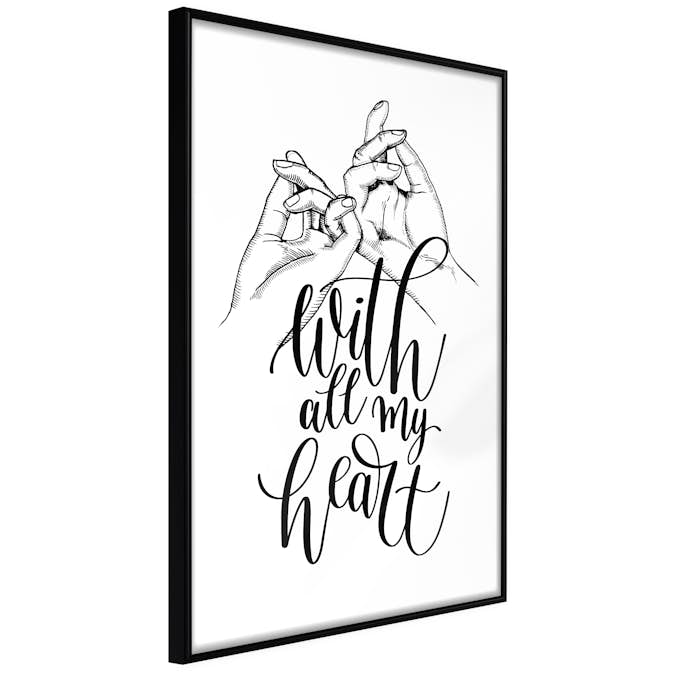 Poster Artgeist Affisch With All My Heart