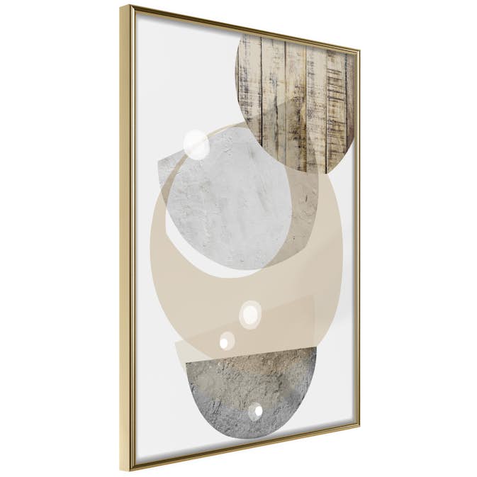 Poster Artgeist Affisch Beige Fusion