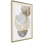 Poster Artgeist Affisch Beige Fusion