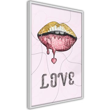 Poster Artgeist Affisch Liquid Lips