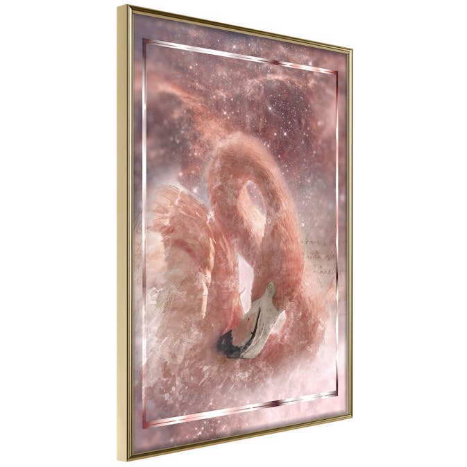 Poster Artgeist Affisch Space Flamingo