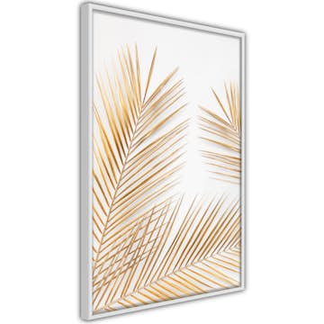 Poster Artgeist Affisch Golden Palm Leaves