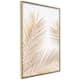 Poster Artgeist Affisch Golden Palm Leaves