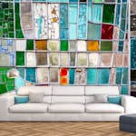 Fototapet Arkiio Sapphire Stained Glass