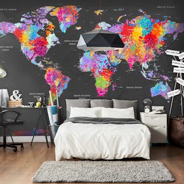 Fototapet Arkiio World Map Synesthesia