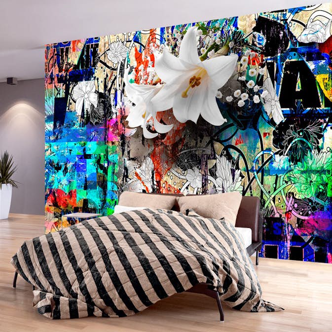 Fototapet Arkiio Självhäftande Urban Lily