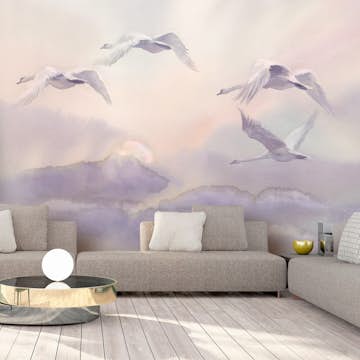 Fototapet Arkiio Flying Swans