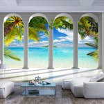 Fototapet Arkiio Sea Behind Columns