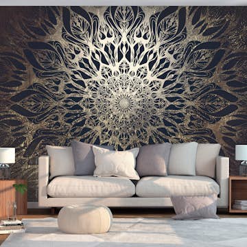 Fototapet Arkiio Självhäftande Spider Web Brown