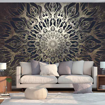 Fototapet Arkiio Självhäftande Spider Web Brown