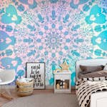 Fototapet Arkiio Självhäftande Girly Mandala Blue