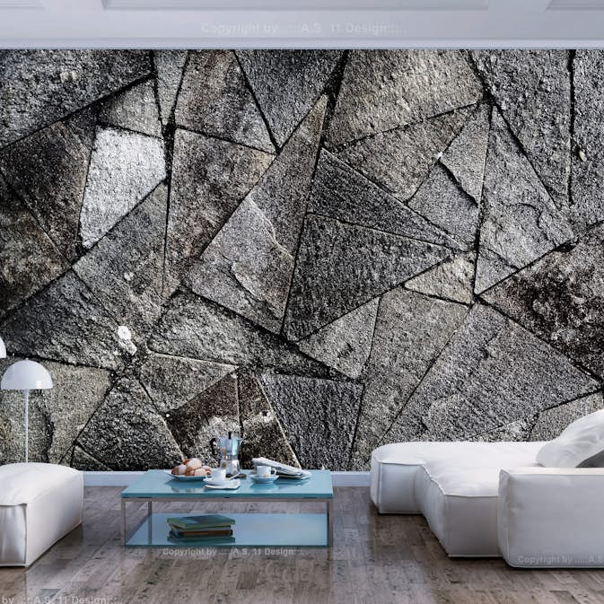 Fototapet Arkiio Pavement Tiles Grey