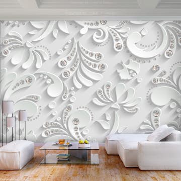 Fototapet Arkiio Flowers With Crystals