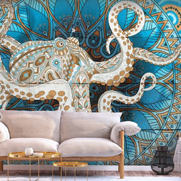 Fototapet Arkiio Självhäftande Zen Octopus