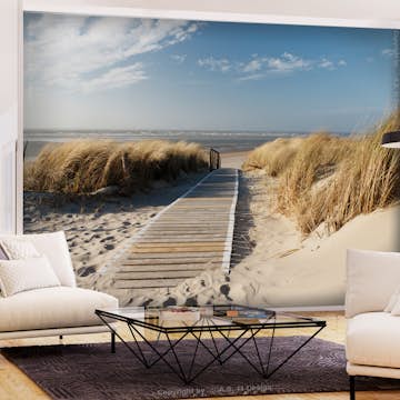 Fototapet Arkiio Självhäftande Lonely Beach