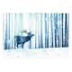 Fototapet Arkiio Deer in the Snow (Blue)