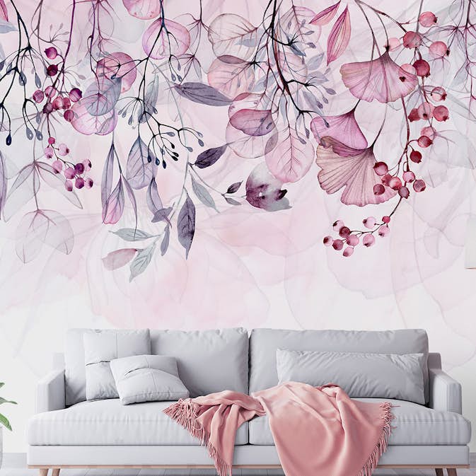 Fototapet Arkiio Foggy Nature - Pink