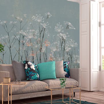 Fototapet Arkiio Självhäftande Garlic Flowers