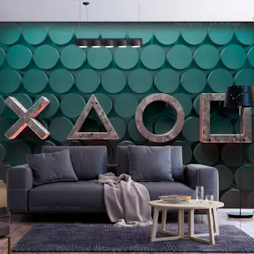 Fototapet Arkiio Symbols in Green