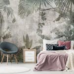 Fototapet Arkiio Rain Forest in the Fog Självhäftande