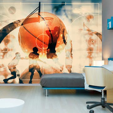 Fototapet Arkiio Självhäftande I Love Basketball