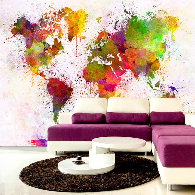 Fototapet Arkiio Självhäftande Dyed World