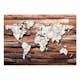 Fototapet Arkiio Självhäftande Map On Wood