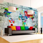Fototapet Arkiio Map Graffiti