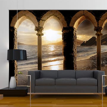 Fototapet Arkiio Självhäftande Castle On The Beach