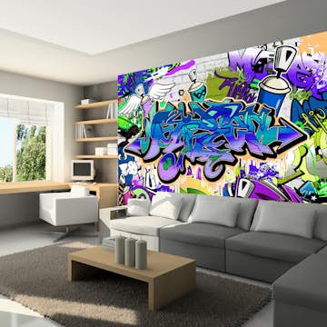 Fototapet Arkiio Graffiti: Violet Theme
